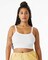 BELLA+CANVAS Ladies Micro Ribbed Spaghetti Scoop Tank for Casual Wear, Streetwear & Cropped Everyday Style Top